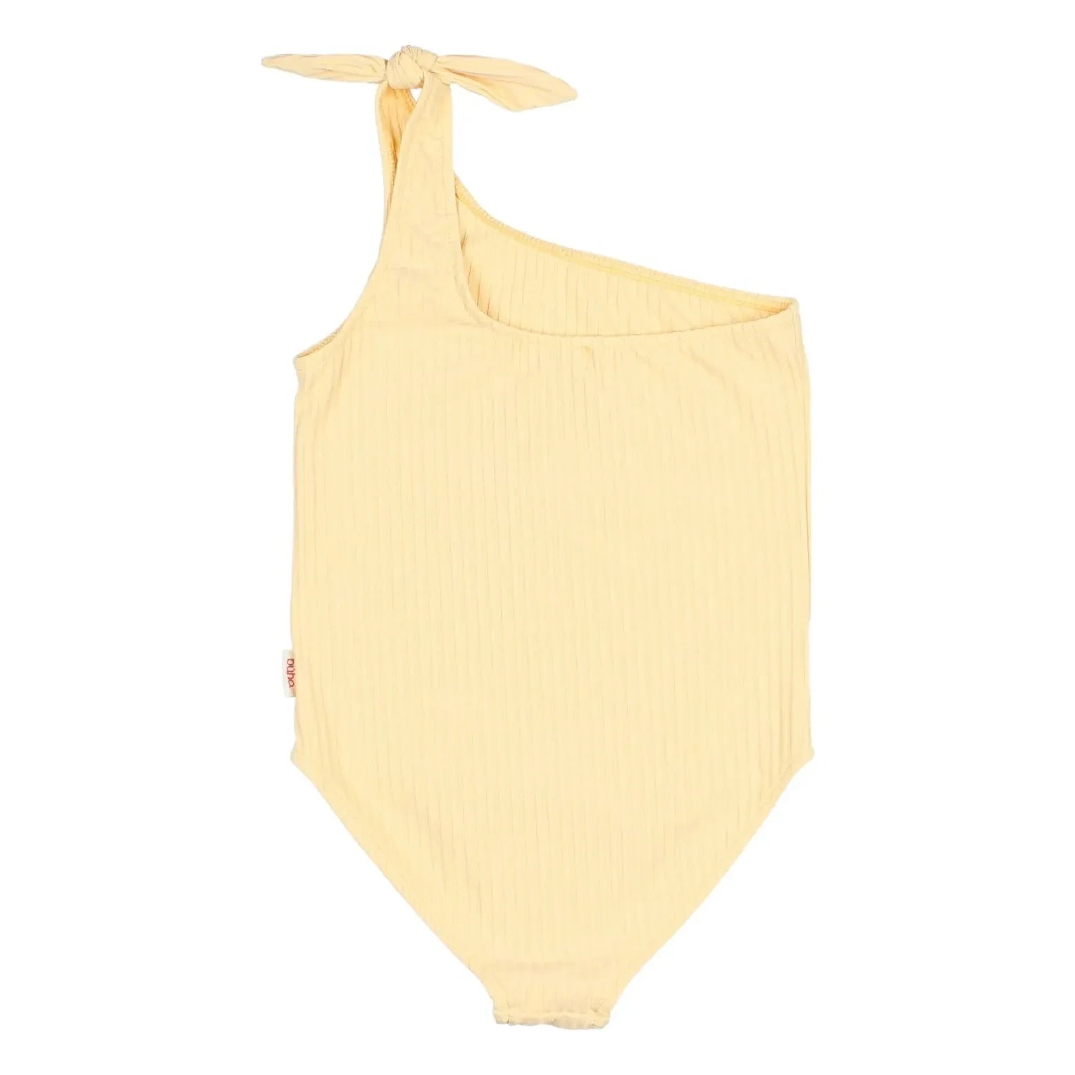 Búho - Asymmetric Ribbed Swimsuit | Yellow