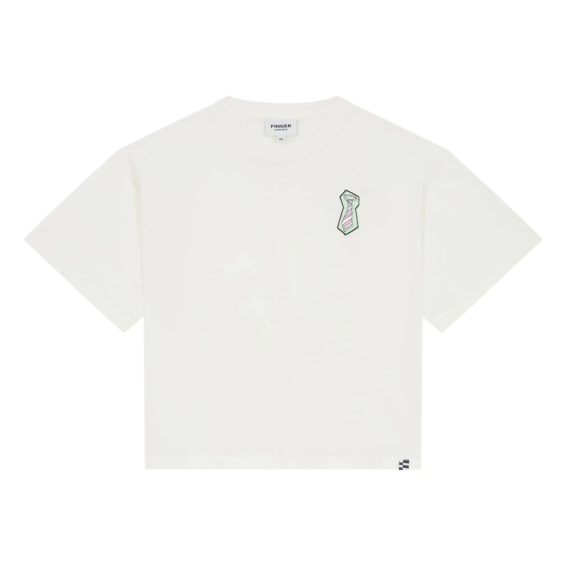 Finger in the nose - Oversized Filo Organic Cotton T-shirt | White