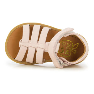 Pom d'Api - Poppy Buckled Sandals | Powder pink