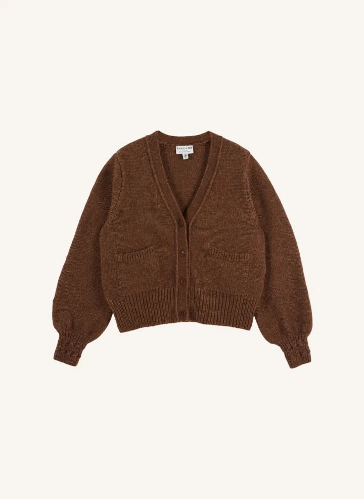 Emile et Ida - Ecora cardigan | Brown