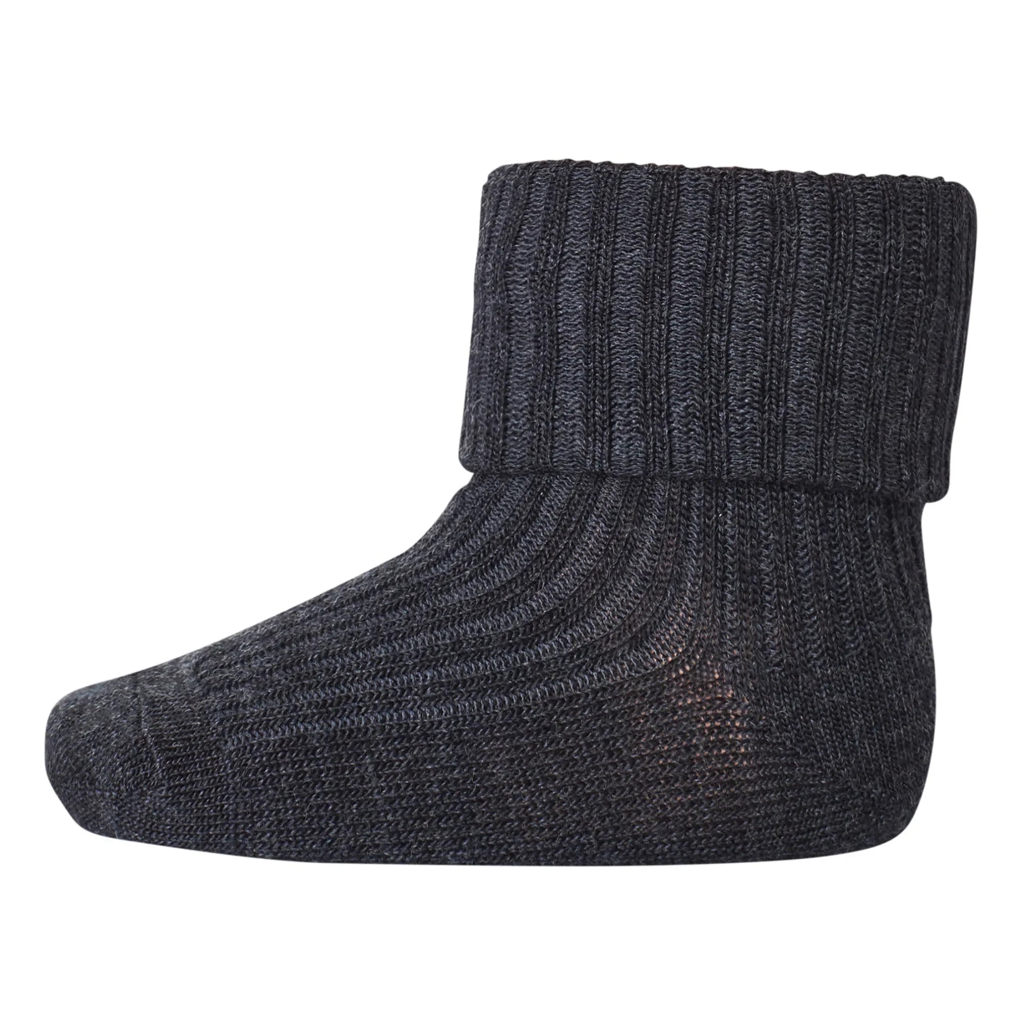 Mp Denmark - Wool Ribbed Socks | Dark Gray