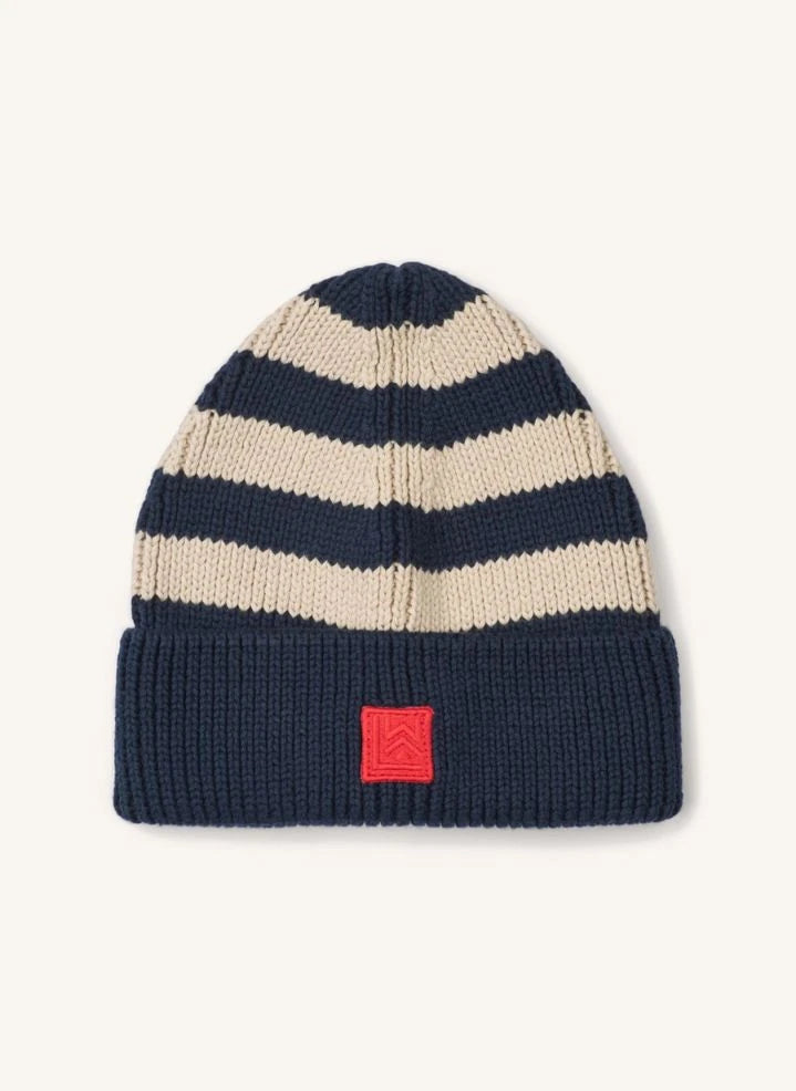 Liewood - Ezra organic cotton striped hat | Navy