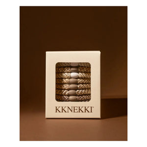 Bon Dep - Set of 8 Kknekki Nude Edition Hair Ties | Natural