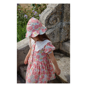Konges Sløjd - Organic Cotton Seashell Edge Heart Hat | Pink