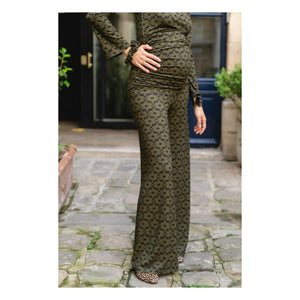 Paloma Collection - Andrea Seventies Maternity Pants | Khaki