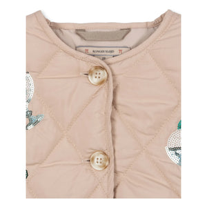 Konges Sløjd - Flora Glaces Sequined Quilted Jacket | Light Pink