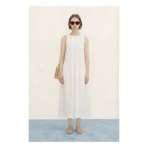 The Tiny Big Sister - Cotton Dress | Off White