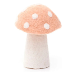 Muskhane - Dotty Felt Mushrooms - Set of 3 | Powder Pink