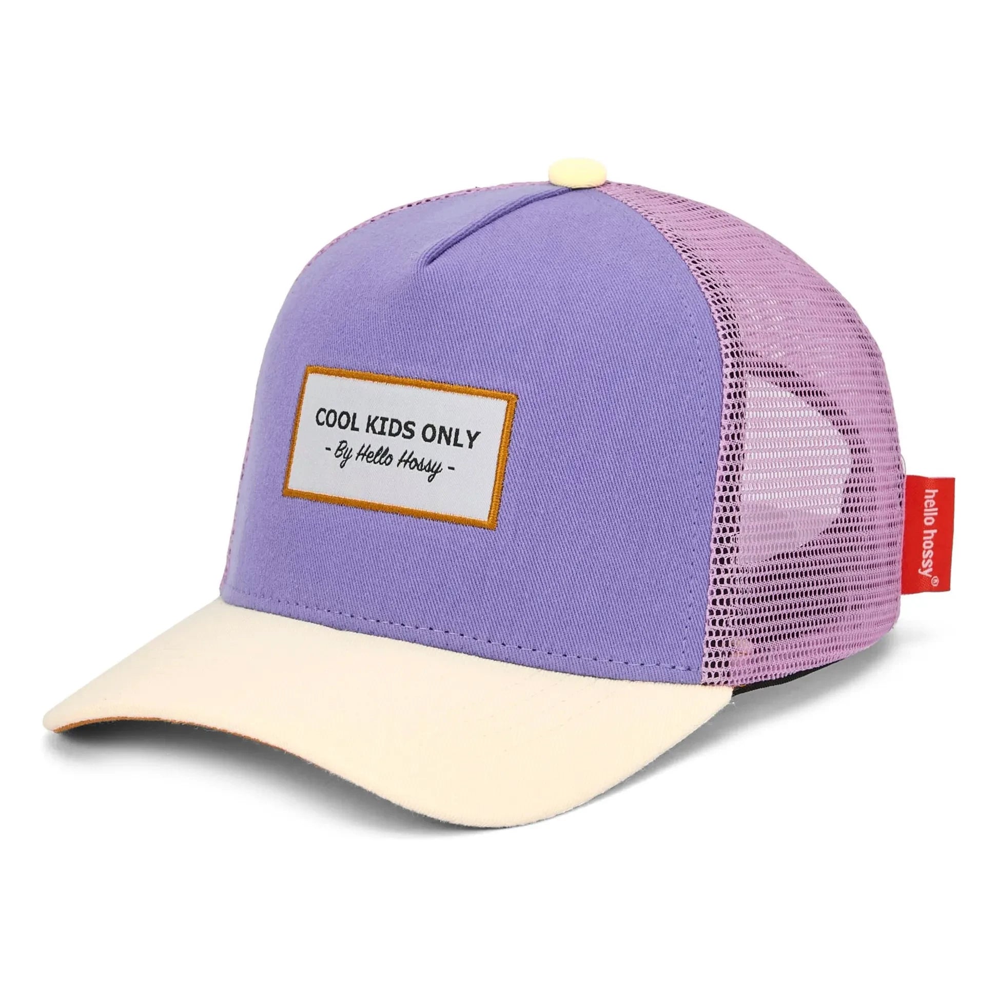 Hello Hossy - Trucker Mini Organic Cotton Brimmed Visor Hat | Purple