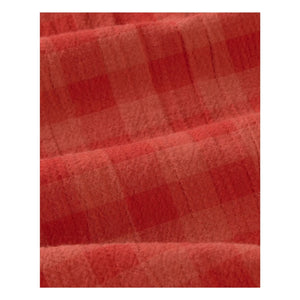 Thinking Mu - Geraldine Organic Cotton Plaid Shorts | Red