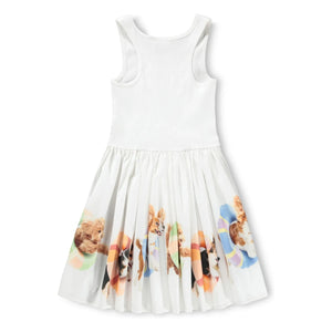 Molo - Cassandra Dogs Organic Cotton Dress | White