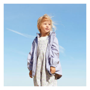 Wheat - Ollo Waxed Recycled Fiber Waterproof Jacket | Purple