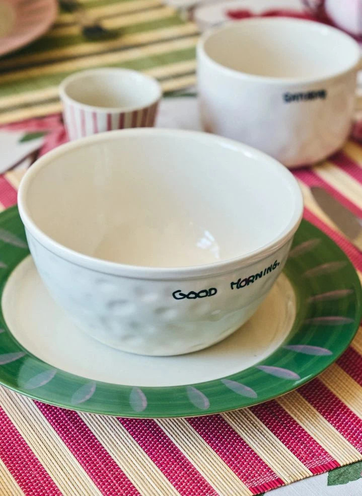 Anna + Nina - Olive Dessert Plate | Green