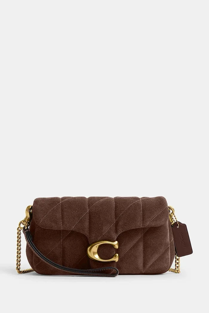 Coach women's leather crossbody bag Tabby Chain Crossbody 19
