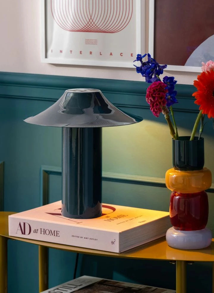 Present Time - Catania Trapezoid Table Lamp | Green