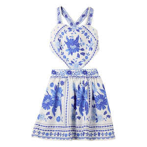Fabula - Cut Fleurs Dress | Blue