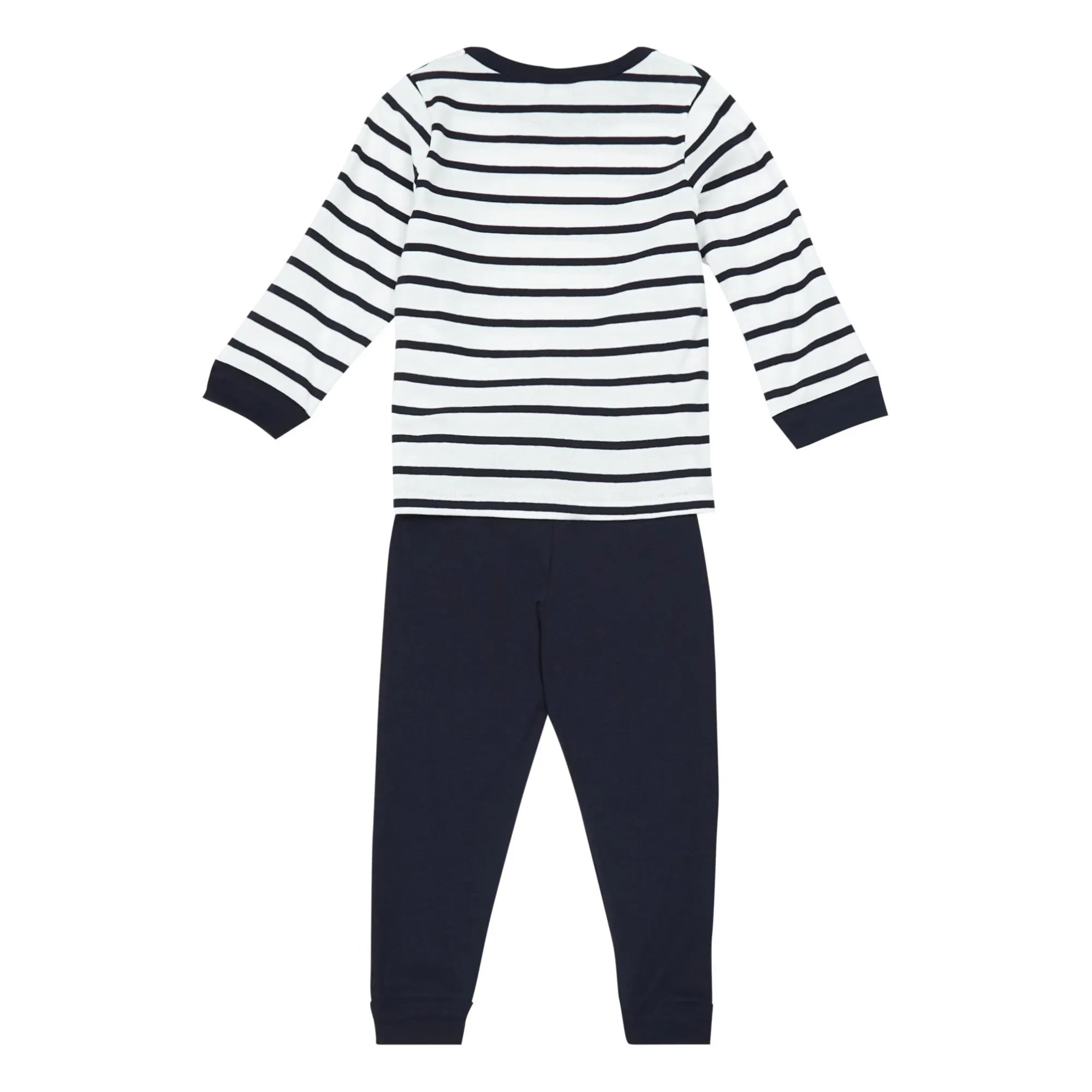 Petit Bateau - Trexo Striped Pajama Set | Navy Blue