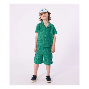 Petit Bateau - Organic Cotton Terry Cloth Shirt | Green