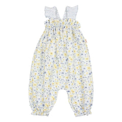 Búho - Seersucker Baby Snowsuit | Light Blue