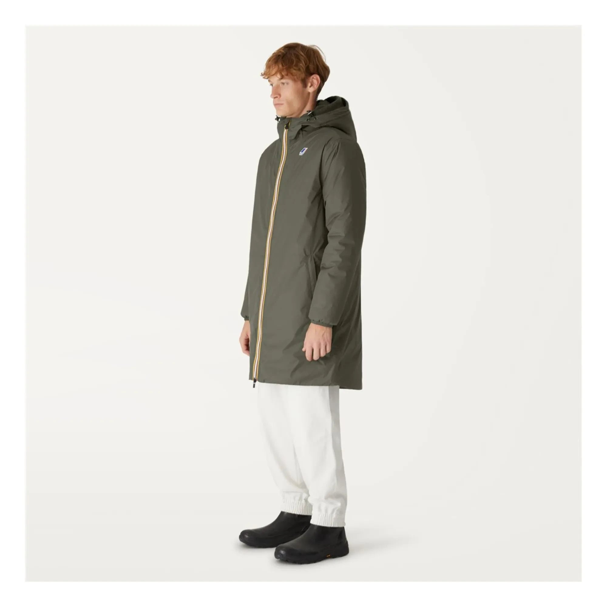 K-way - Le Vrai 3.0 Eiffel Orsetto Waterproof Parka | Gray-Green