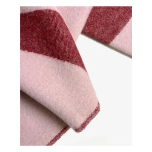 Maison Deux - Swirl Wool Blanket | Burgundy