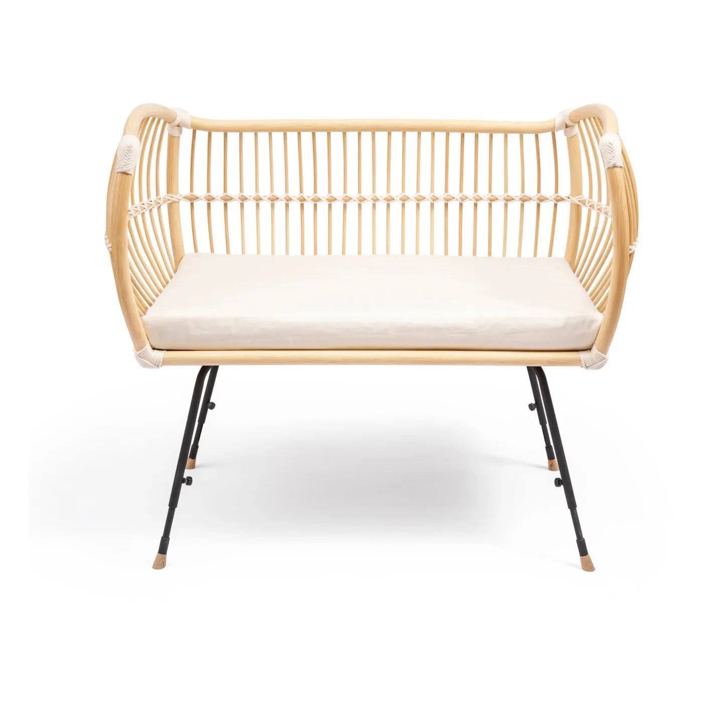 Bermbach Handcrafted - Martha Wicker Crib - Cotton Rope
