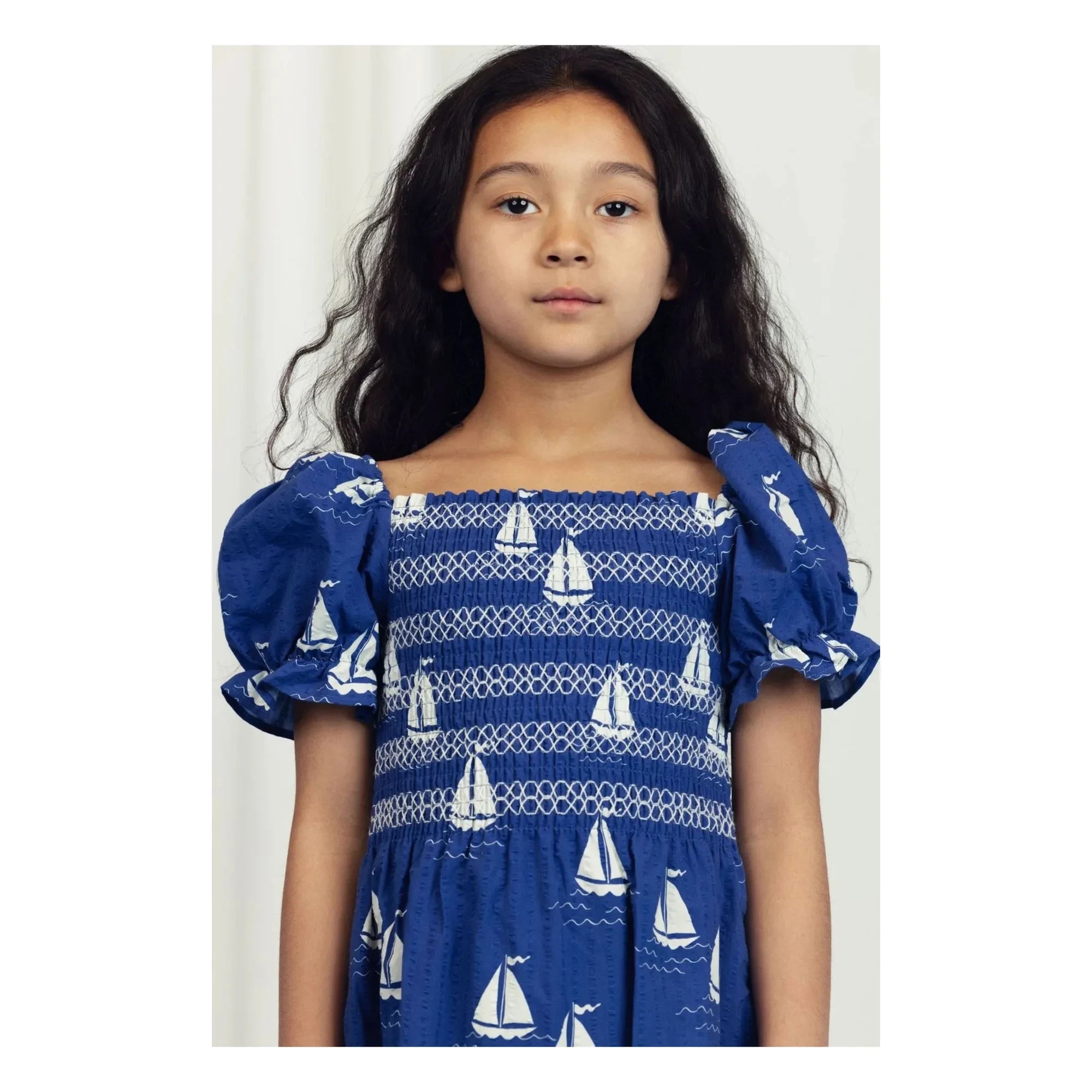 Mini Rodini - Bateaux Organic Cotton Dress | Blue