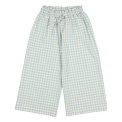 Búho - Vichy Seersucker Pants | Aqua