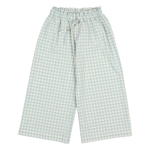 Búho - Vichy Seersucker Pants | Aqua