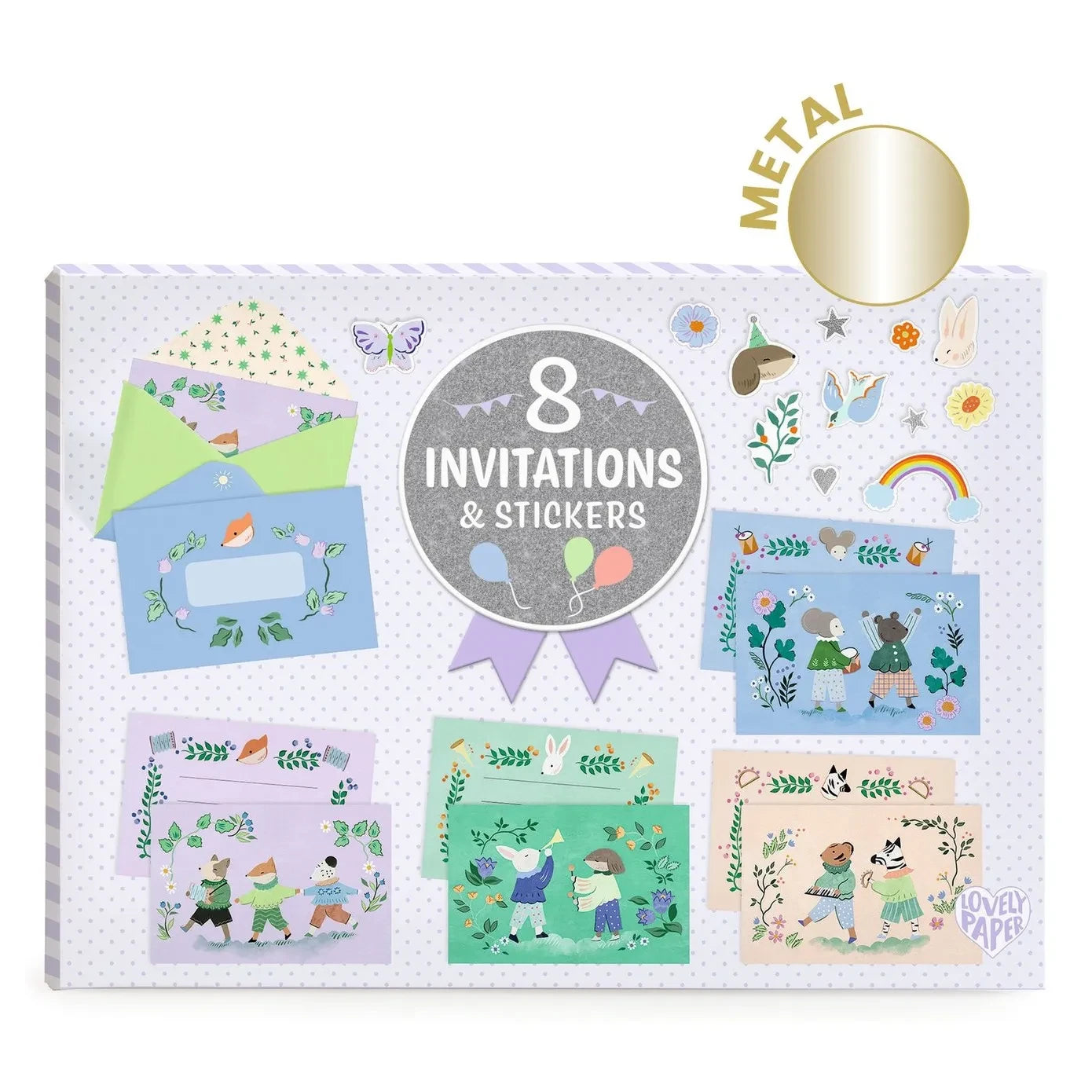 Djeco - Birthday Invitations - Animal Marching Band
