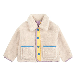 Bobo Choses - Reversible Sherpa Jacket Made from Recycled Fibers | Lilac