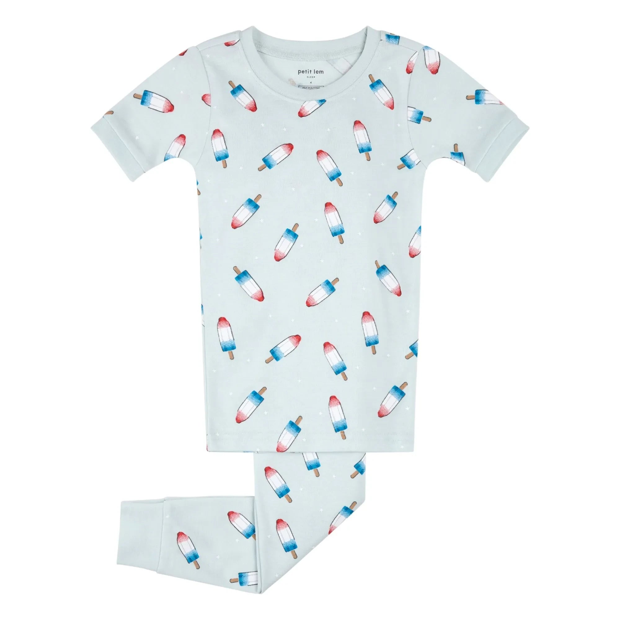 Petit Lem - Pyjama Glaces Organic Cotton | Light Blue