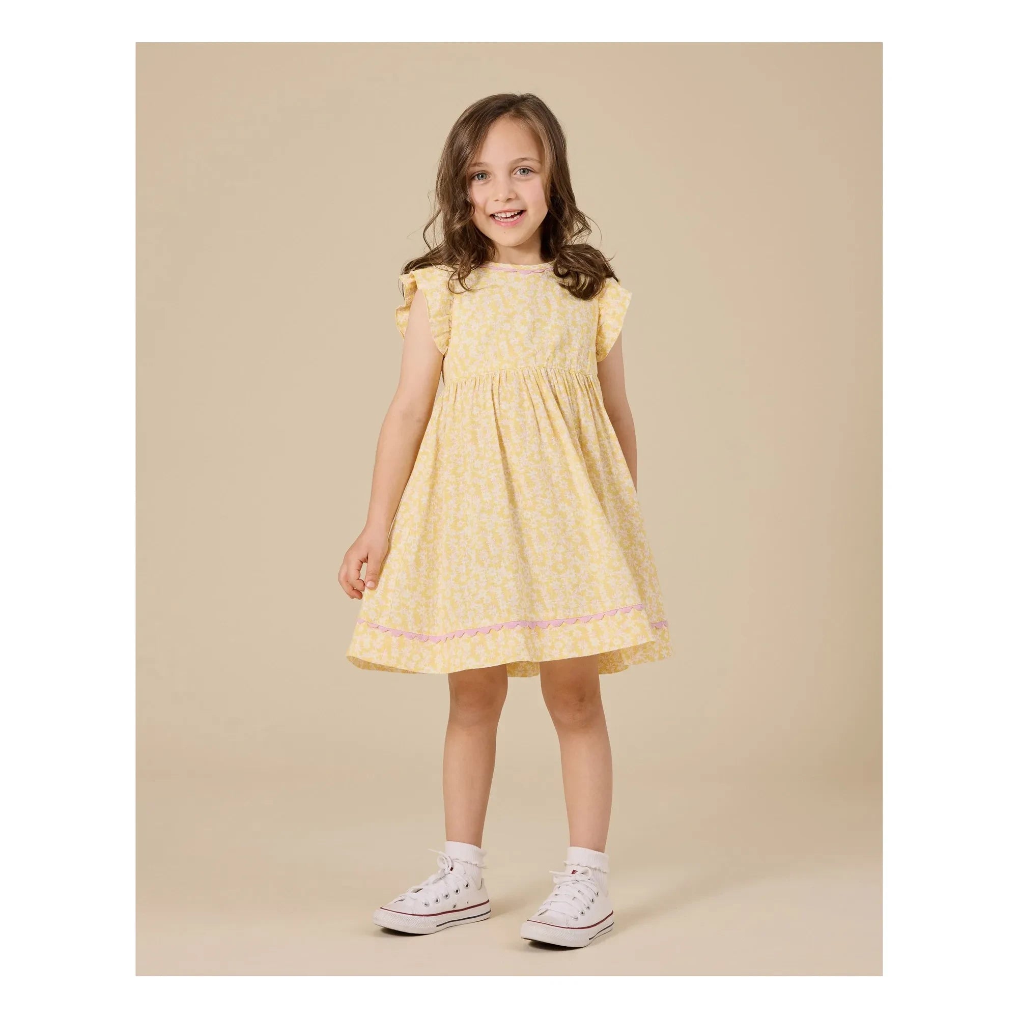 Goldie + Ace - Fleurie Linen Dress | Yellow