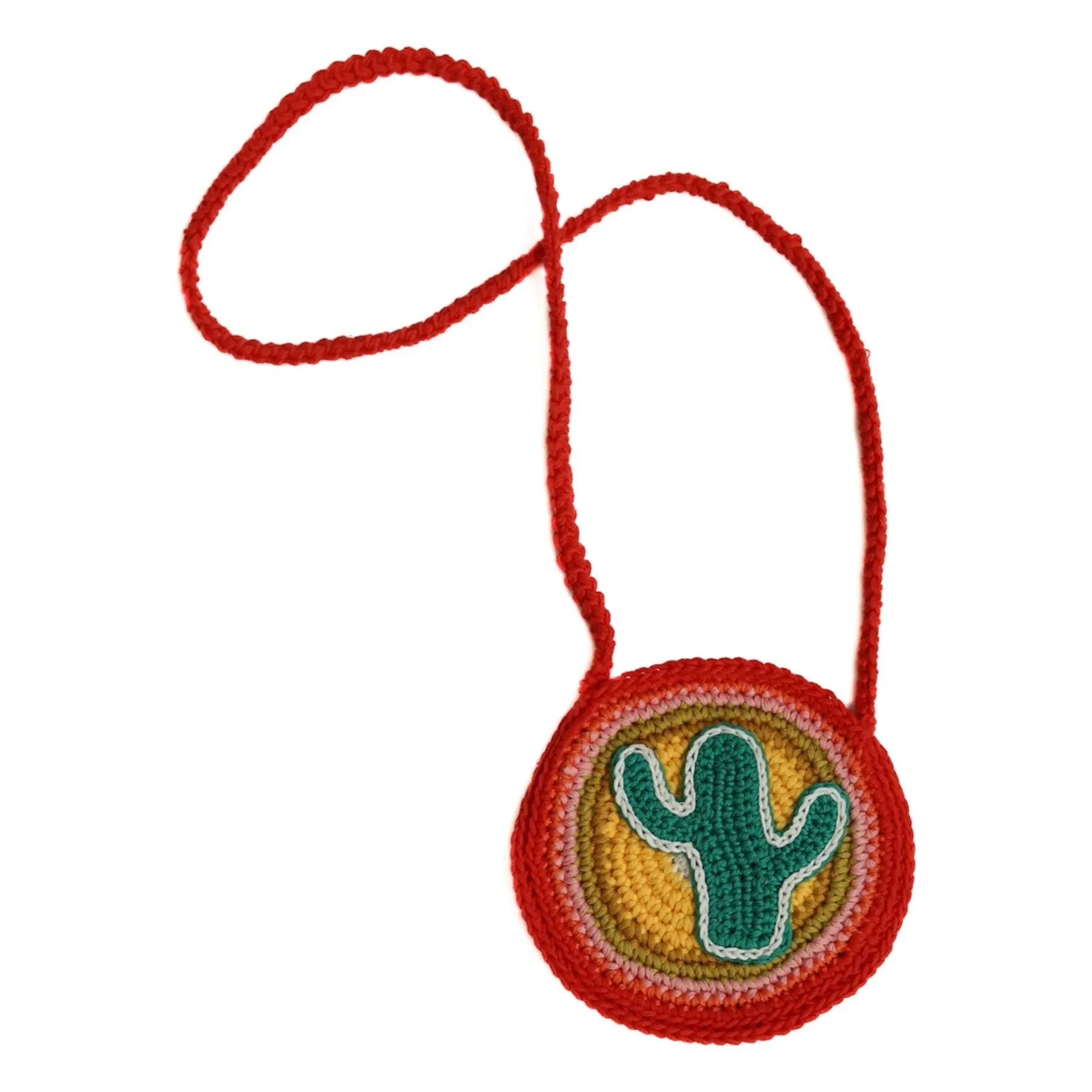 Kalinka - Cactus Crochet Bag | Red
