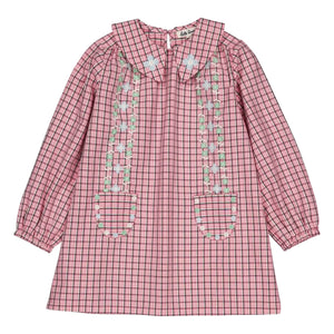 Hello Simone - Gatsby Checked Dress | Pink