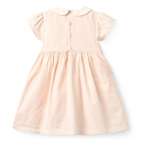 Copenhagen Colors - Gathered Collar Dress Made of Organic Cotton | Litchi Pink