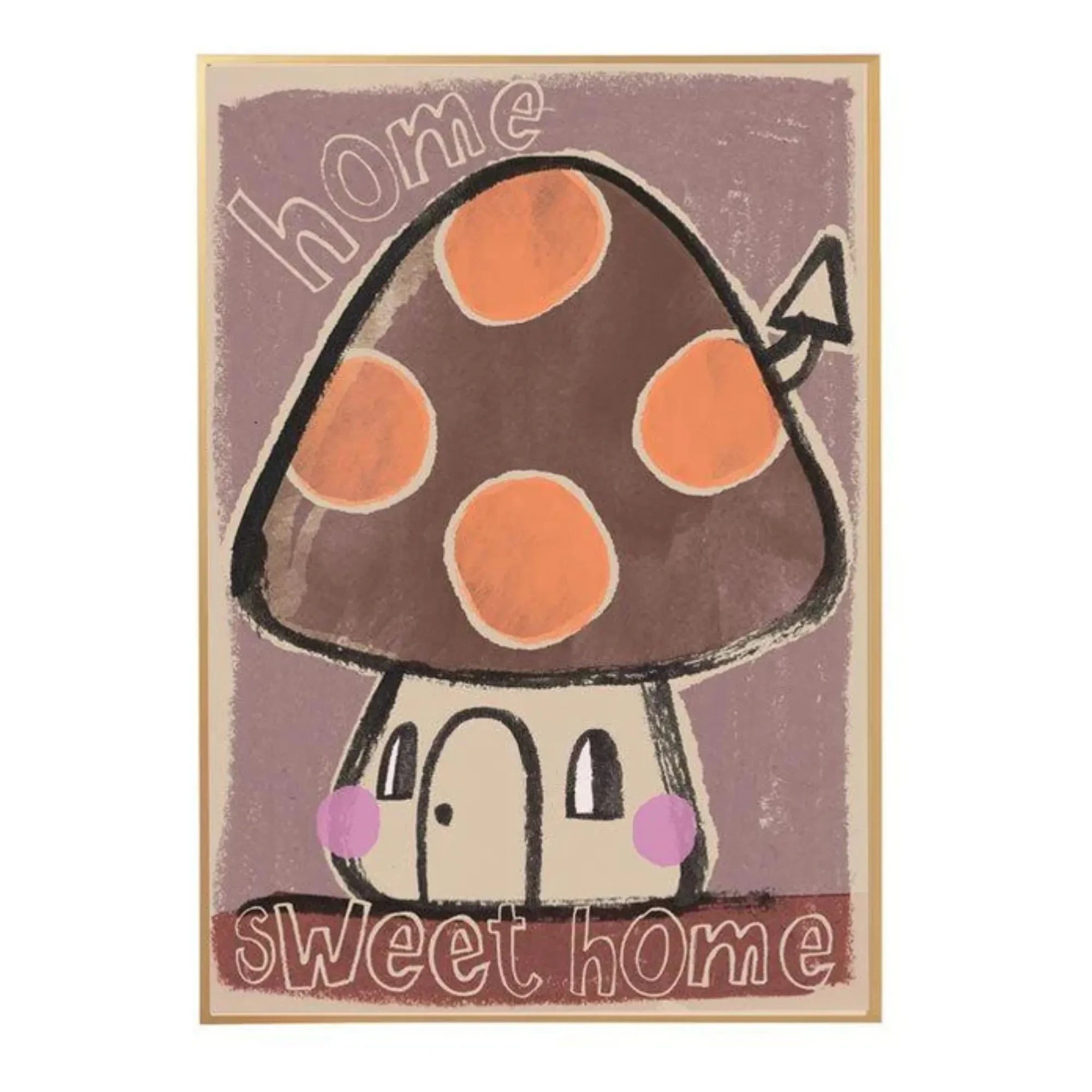 Studio Loco - Large Mushroom Poster | Brown