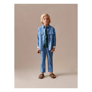 Bonpoint - July Organic Cotton Pants | Blue