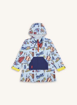 Hello Hossy - Baseball Game Rain Poncho | Blue