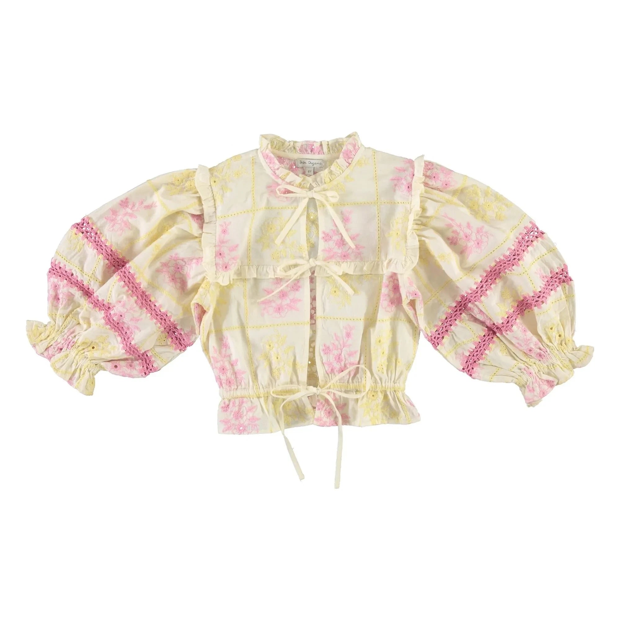 Bebe Organic - Alba Embroidered Blouse | Yellow