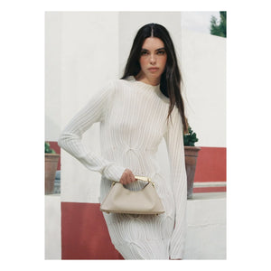 Elleme - Mini Boomerang Bag Caviar Leather | Nude