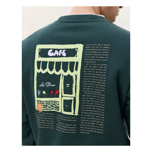 Les Deux - Café Sweatshirt | Dark Green