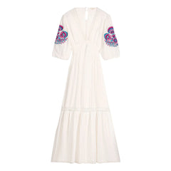 Louise Misha - Aurelia Organic Cotton Dress | White
