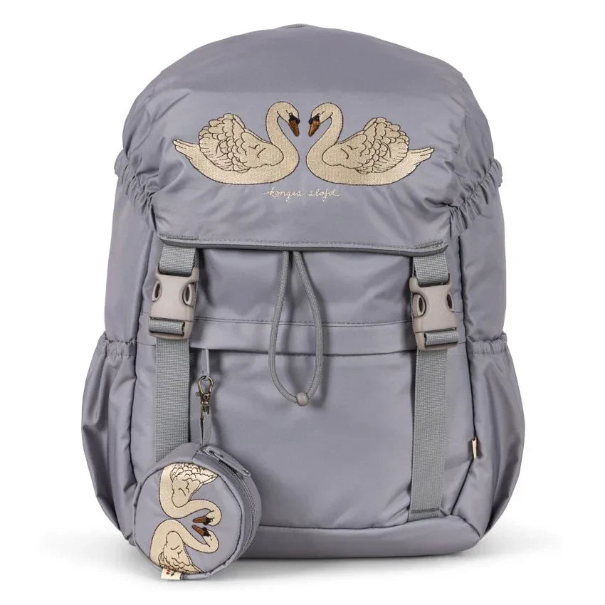 Konges Sløjd - Clover Backpack Swans | Grey blue