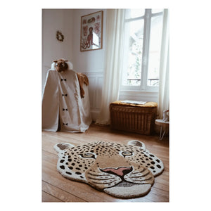 Doing Goods - Himani Leopard Head Rug | Brown