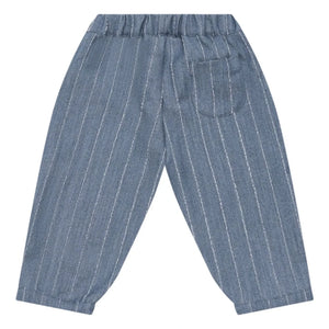 Donsje - Striped Mink Pants | Denim Blue