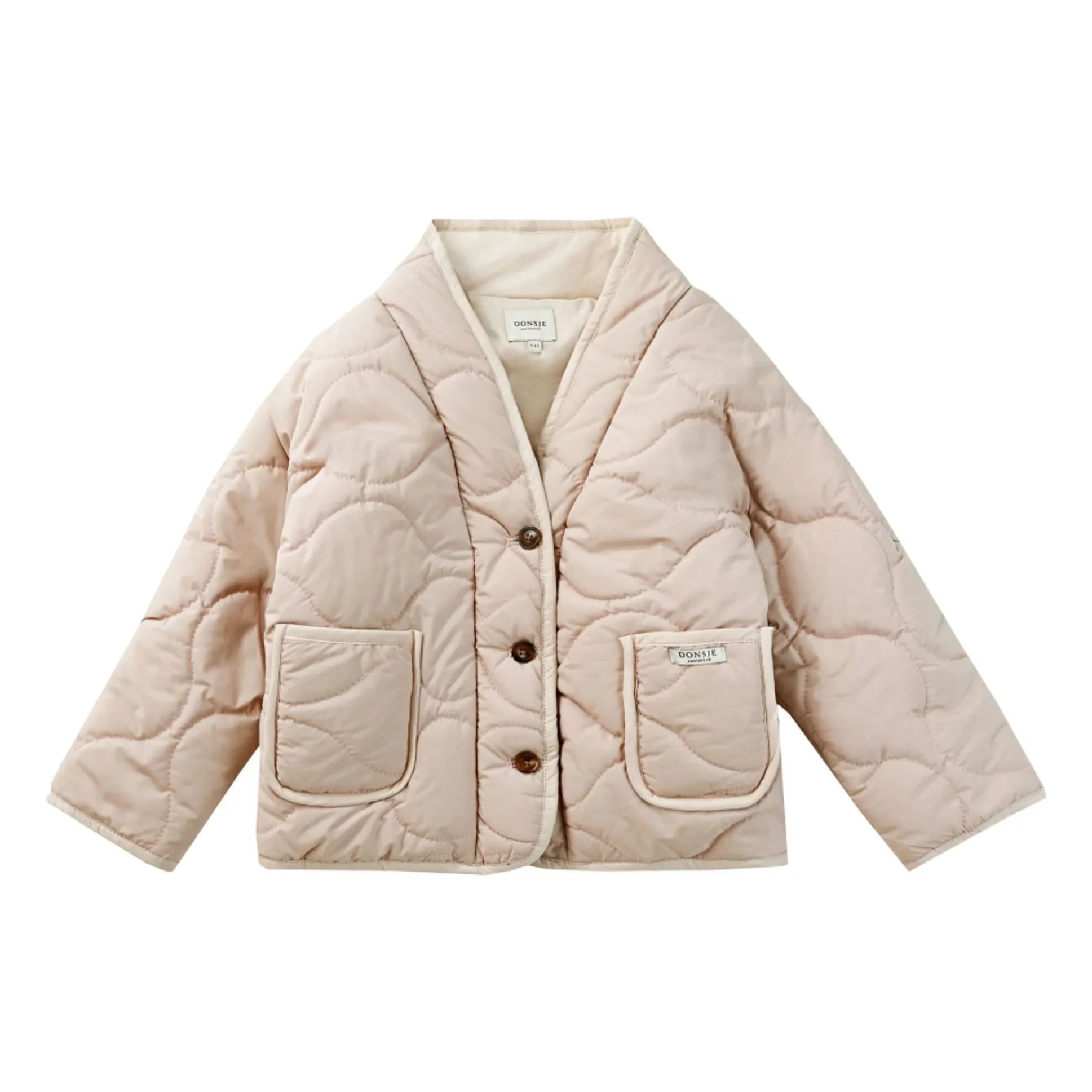 Donsje - Tessane Quilted Coat | Powder pink