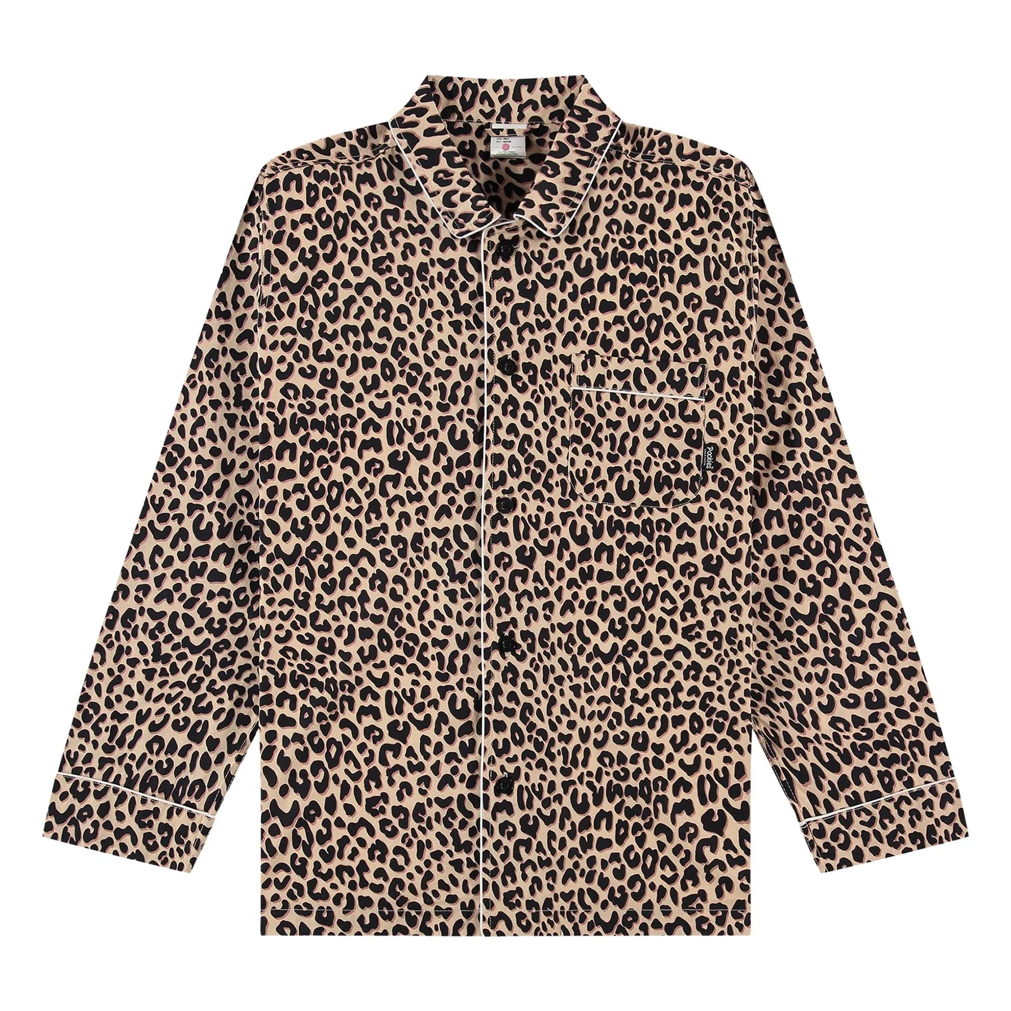 Pockies - Leopard Pajama Shirt | Beige
