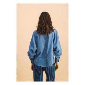 Elise Chalmin - Josette Cotton Shirt | Blue