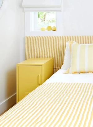 Mustard Made - Short Metal Nightstand | Faded Yellow